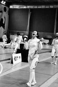 Marcela Silva no Mundial de Esgrima 