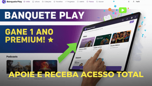 Ajude o Banquete Play e GANHE 1 ANO PREMIUM Grátis de Streaming
