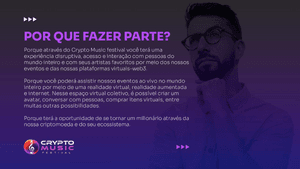 Crypto Music Festival  - O MAIS INOVADOR E DEMOCRÁTICO FESTIVAL DE MÚSICA DO BRASIL