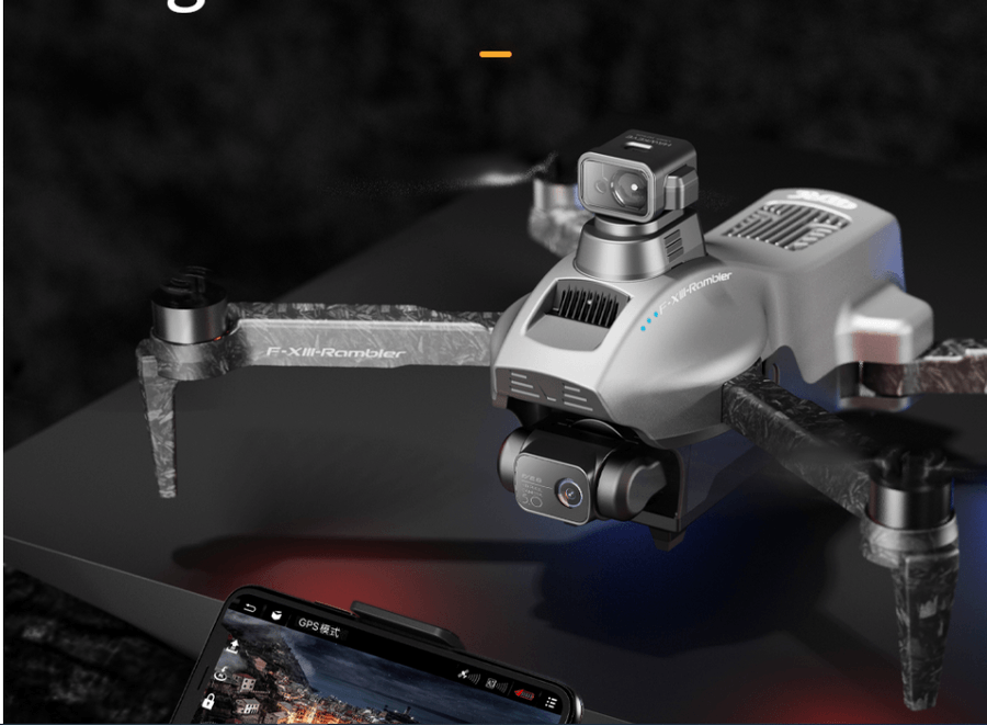 Drone Zangão de f13 rc 8k profissional gps 5 km fpv drones com câmera hd eis 3 eixos anti-shake cardan obstáculo evitação helicóptero dron