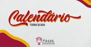 Calendário 2024 da ONG Patas Therapeutas
