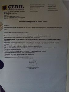 Candelária/RS - Fundos pra tratamento artroscópico