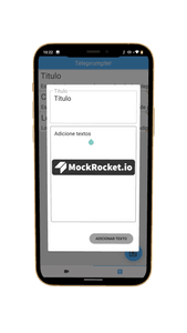 App de Teleprompter - Desenvolvimento do aplicativo móvel: Teleprompter.