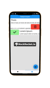 Crowdfunding - Desenvolvimento do aplicativo móvel: Teleprompter.
