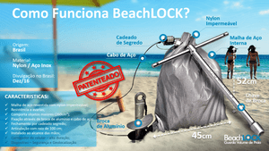 Start Up e Tecnologia - Guarda-Volume de Praia Portátil - BeachLOCK