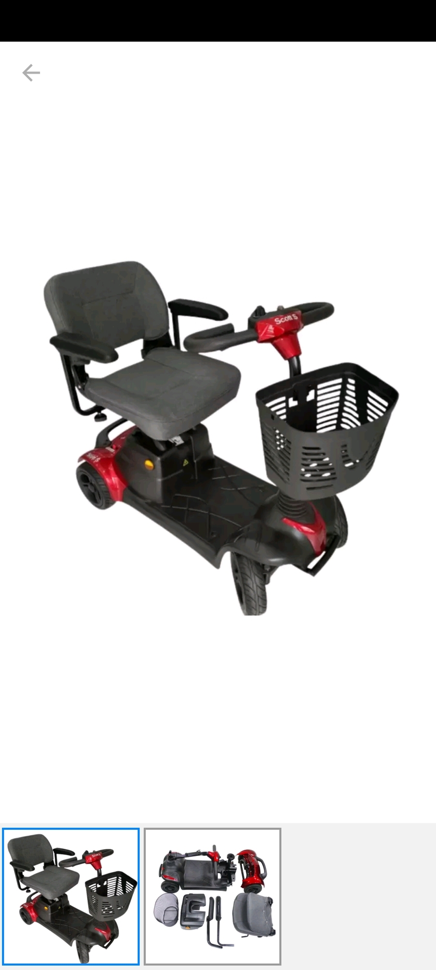 Vaquinha Online - Cadeira de Rodas Motorizada Scooter Scott S  Desmontável Ottobock