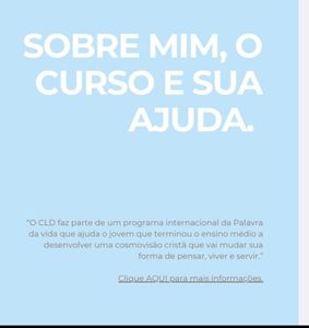 CLD Curso De Liderança e Discipulado Palavra da Vida  Missões   - CLD Curso de Liderança e Discipulado Palavra da Vida Missões 