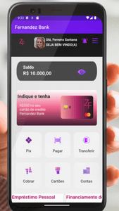 O Fernandez Bank é o novo aplicativo bancário que vai mudar a forma como você lida com o seu dinheiro. Ajude-nos a tornar o futuro das finanças mais fácil e acessível! imagem 6