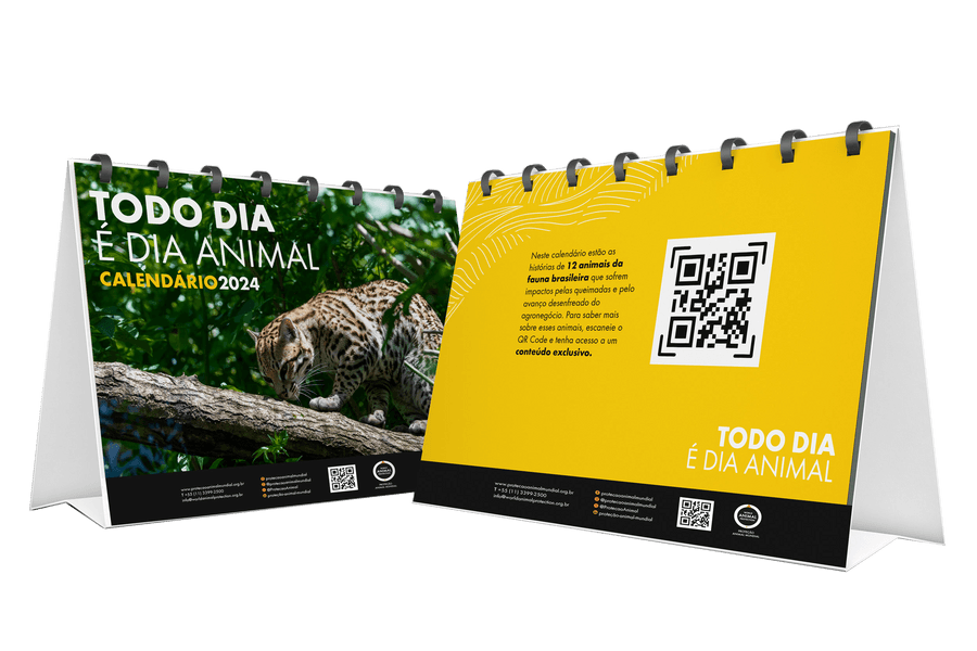 Vaquinha Online - EXCLUSIVO: Calendário Proteção Animal Mundial 2024 - Todo Dia É Animal