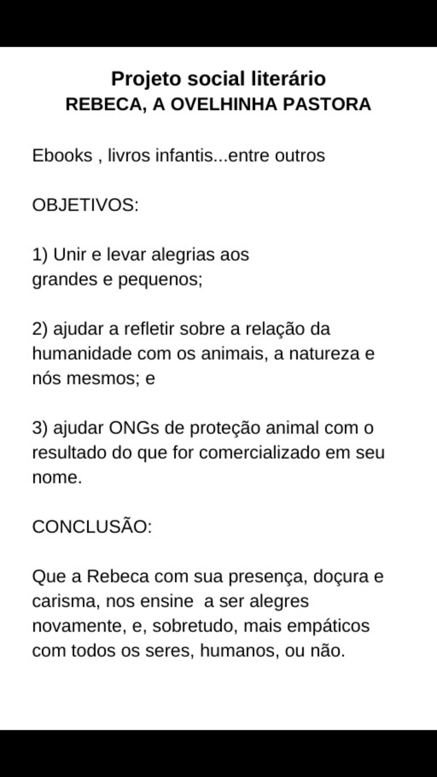 Crowdfunding - Livro infantil Rebeca Ovilha - A ovelhinha carioca