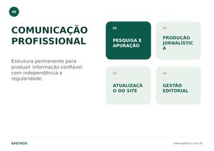 APETROS – Comunicação profissional a serviço dos participantes