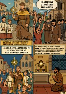 Quadrinhos - Caminho das Virtudes – Primeira Edição: Milagres Eucarísticos