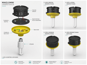 Inovação e Design - Luminárias Magnéticas com acessibilidade