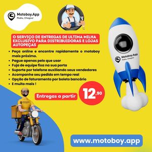 São Paulo/SP - Startup de entregas através de motoboy ! Apoie este projeto, aliás um sonho de um Brasileiro !
