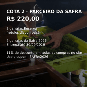 🌱 Crowdfunding Safra 2026 | Sanabria Vinhos  A Safra 2026 está nascendo agora e você pode fazer parte dela desde o início. 