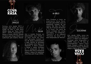 Espetáculo Cova Rasa - Circulação - Seja um colaborador do espetáculo Cova Rasa