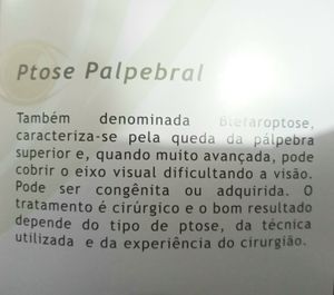 Vaquinha Online - Cirurgia por risco de perder a visão, cirurgia plástica ocular - ptose palpebral congênita