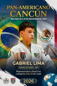 Ajude o Gabriel Lima a representar o Brasil no Pan-Americano de judô