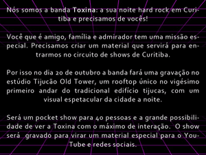 Vaquinha Online - Gravação de Show da Toxina