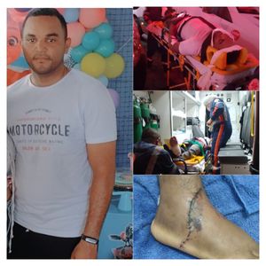 Wesmar sofreu um grave acidente enquanto trabalhava e fraturou o tornozelo, ele precisa da sua ajuda