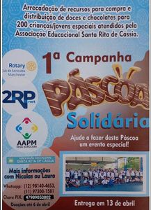 Campanha: Páscoa Solidária para ajudar crianças carentes