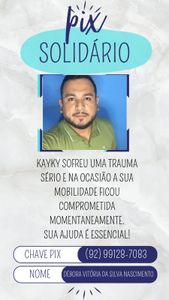 Kaique precisa fazer uma cirurgia