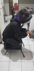 Ajuda para maca de massoterapia do Riri