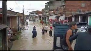 Vítimas da enchente de Feliz Deserto-AL 