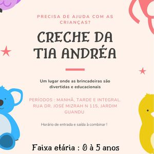 A Creche da Tia Andréa Precisa de Você