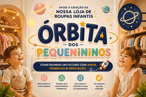 Buscando apoio para iniciar uma loja de roupas infantis do zero, gerar renda de forma honesta e crescer com trabalho e dedicação.