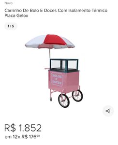 Carrinho ambulante para minhas vendas! Me ajude 🙏🏻