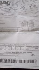 Pagar conta de água 