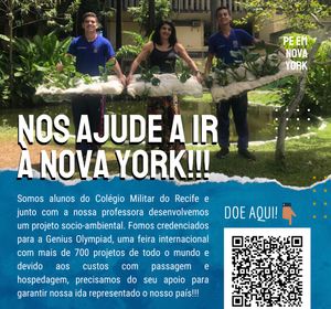 Pernambuco em Nova York! Nos ajude a espalhar ciência pelo planeta e representar nosso país!!!