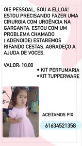 Vaquinha em pro da cirurgia da pequena Eloisa 