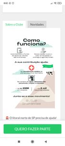 Ajudar as famílias do litoral norte 