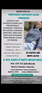 Vamos ajudar marivaldo carvalho Alves conceicao