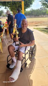 Thiago Bomfim, autônomo sem trabalhar por 6 meses fratura de tornozelo.