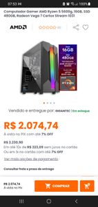Compra de PC para ajudar em serviço voluntário home office