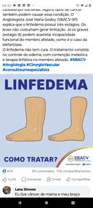 Uma amiga com LINFEDEMA precisa meias compressão 