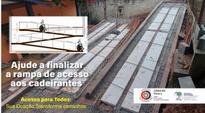 Finalizando a Rampa de Acessibilidade do CRESCER