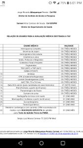 Exames pré admissional policia militar