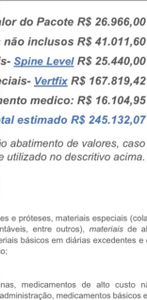 Ajuda para cirurgia de coluna