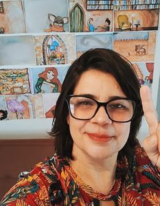 Gabi Boechat no Reality de ilustração