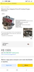 Panela mexedora  para salgados 