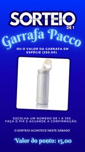 Rifa em prol de um curso de empreendedorismo.