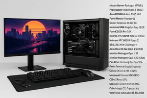 Juntos por um sonho: Construindo meu PC dos sonhos para impulsionar meu trabalho como designer gráfico adolescente no Canva e me tornar um editor de vídeo profissional!