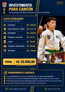 Ajude o Gabriel Lima a representar o Brasil no Pan-Americano de judô