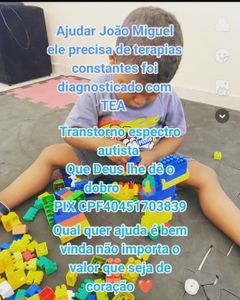 Ame João Miguel ele precisa de terapia constante 