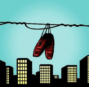 Entre as rugas de um sapato velho