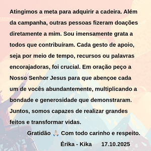 Meta atingida. Deus abençoe a todos sempre mais.